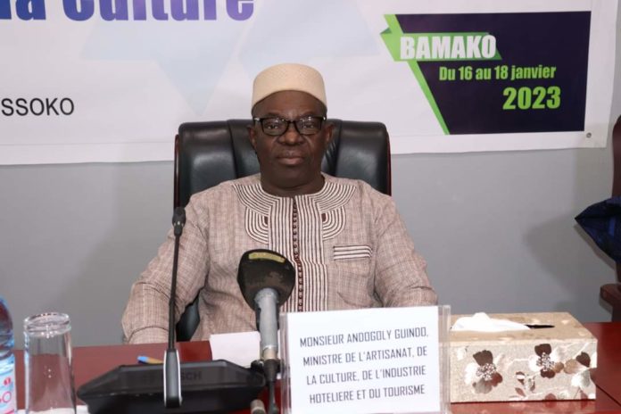 Andogoly Guindo, ministre de l'Artisanat, de la Culture, de l’Industrie Hôtelière et du Tourisme